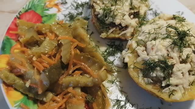 картофельные лодочки