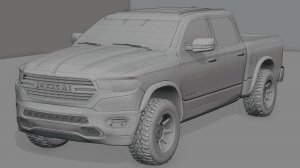 Процесс создания Dodge Ram в Blender