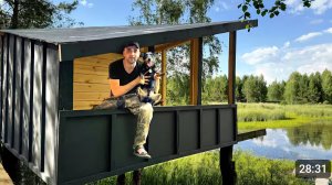 Строю супер Дом на дереве! Сделал крутой фасад.  Мой пруд спустя время