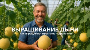 Как выращивать дыню круглый год? Гидропонная ферма дыни 🍈