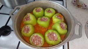 Готовлю суп и фаршированный перец