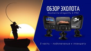 Обзор №3 эхолота Raymarine Dragonfly 5 Pro _подключение к планшету