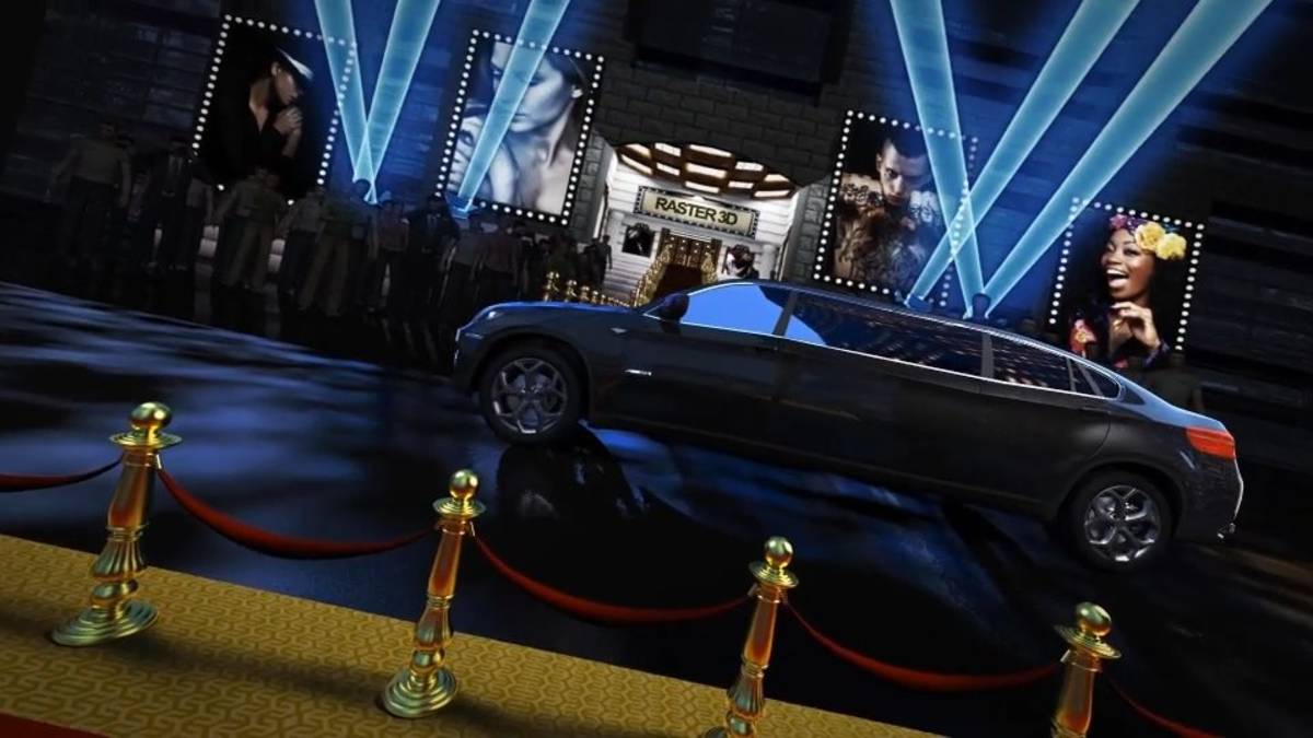 Заставка Красная дорожка 9 для ваших фото и текста на заказ. Интро, промо, opener. Пример