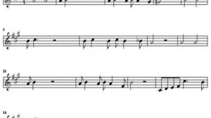 Rosamunde Саксофон альт  Ноты  Минус