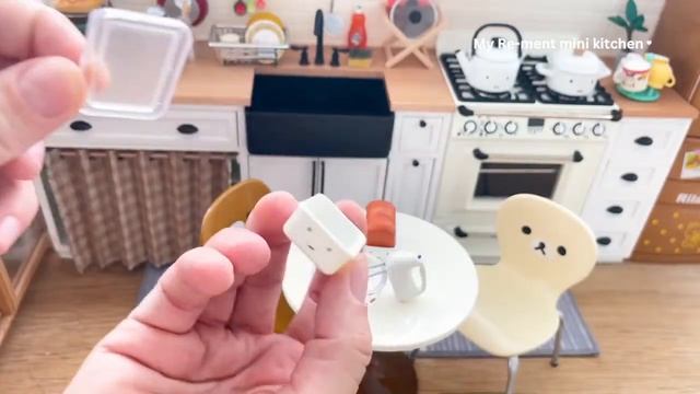 Mini kitchen set installation Re-ment ASMR смотреть онлайн
