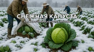 Снежная капуста – как в Японии выращивают овощи на снегу ❄️