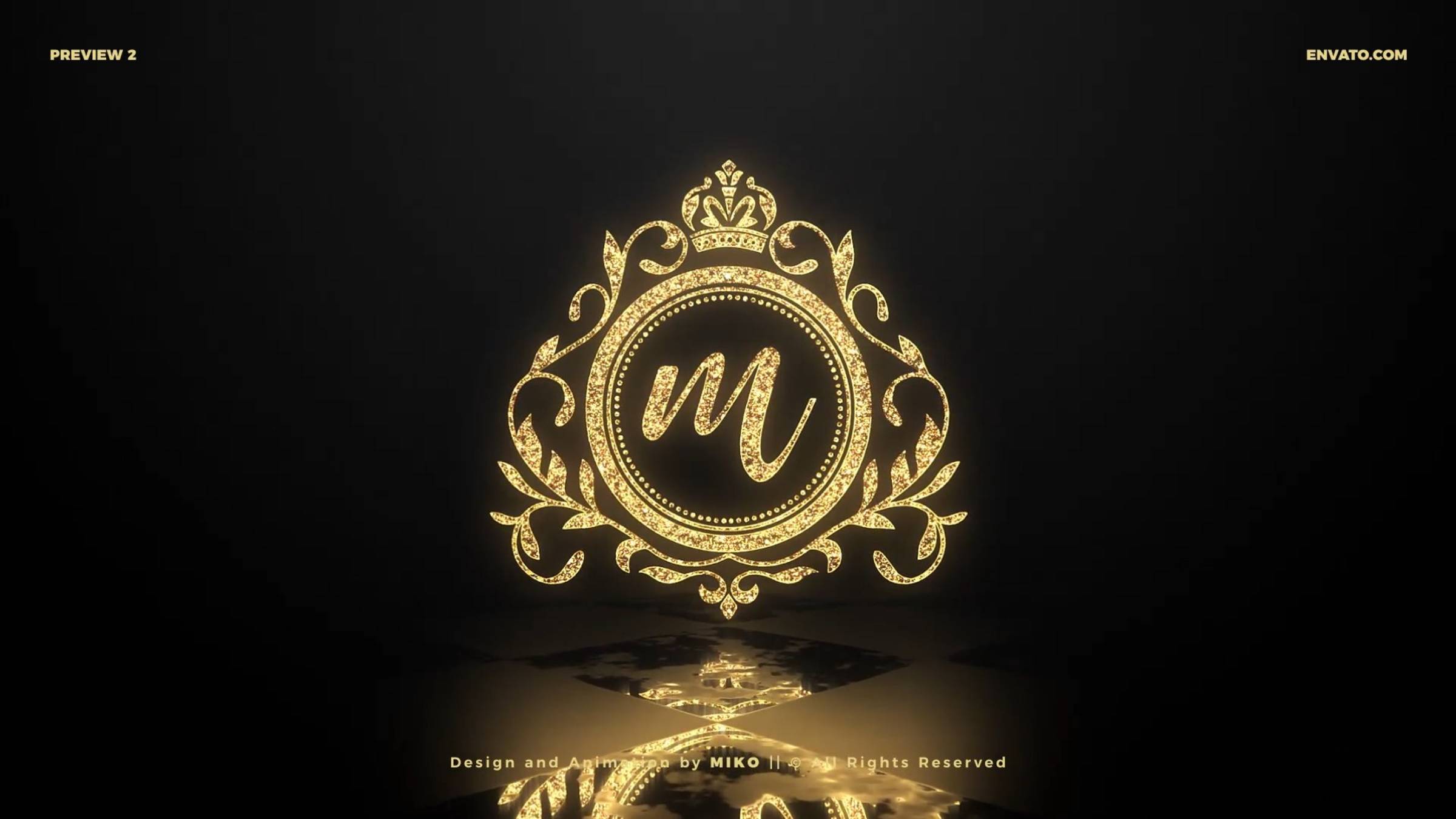 Интро Luxury Logo. Заставка для вашего логотипа и текста Монтаж видео на заказ. Пример смотреть онлайн