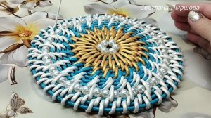 Обзор начала плетения столика корневым плетением