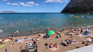 КРЫМ июЛь море НАГРЕЛОСЬ! Пляж и Набережная поселка Новый Свет. Обстановка на курорте. Крым 2025