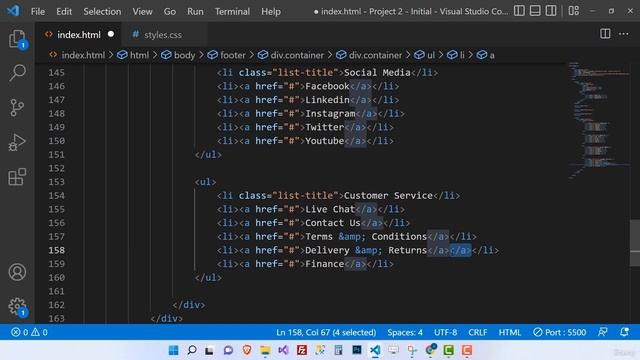 20. Project The Footer Section (Part 2) смотреть онлайн