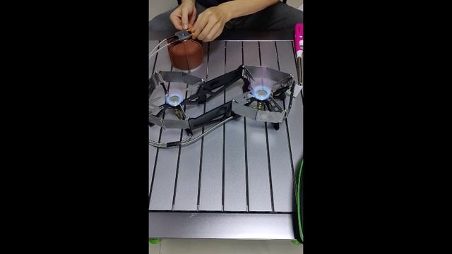 Складная горелка с двумя конфорками. смотреть онлайн