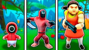 Эволюция персонажей из игры в кальмара в Squid Evolution Роблокс !