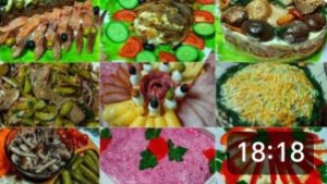 ШИКАРНЫЙ СТОЛ НА ДЕНЬ РОЖДЕНИЯ 😋👍РЕЦЕПТЫ САЛАТОВ И СЕРВИРОВКА СТОЛА👍👍👍