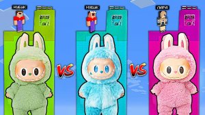 2 НУБА И ДЕВУШКА ПРО ВЫЖИВАЮТ НА ЧАНКАХ ЛАБУБУ В МАЙНКРАФТ