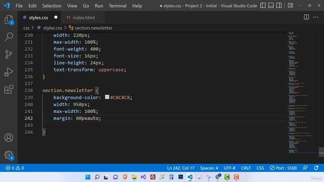 17. Project The Newsletter Section смотреть онлайн