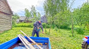 Стыдно за такое хозяйство. Пришлось всё приводить в порядок. Простая жизнь в опустевшей деревне