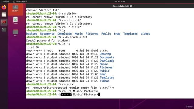 021 Removing Files And Directories (rm, Shred)