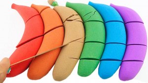 Для малышей мультики АСМР. Кинетический песок. Бананы. Развивающие мультики