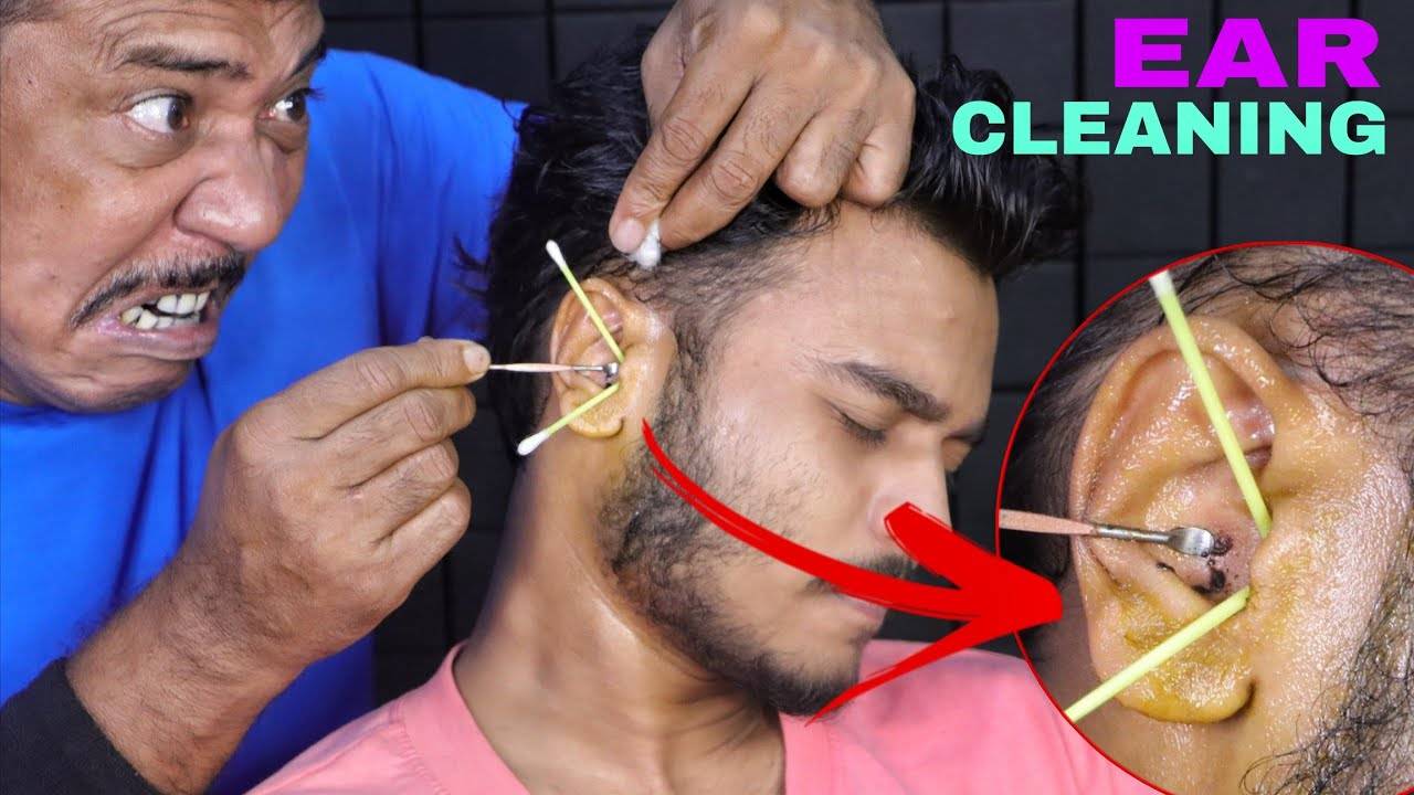 ASMR Ear Cleaning & Ear Massage By Asim Barber ｜ Ear Fingering,Neck Cracking & Head Massage смотреть онлайн