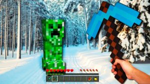 Майнкрафт в Реальной Жизни - Зимний Лес