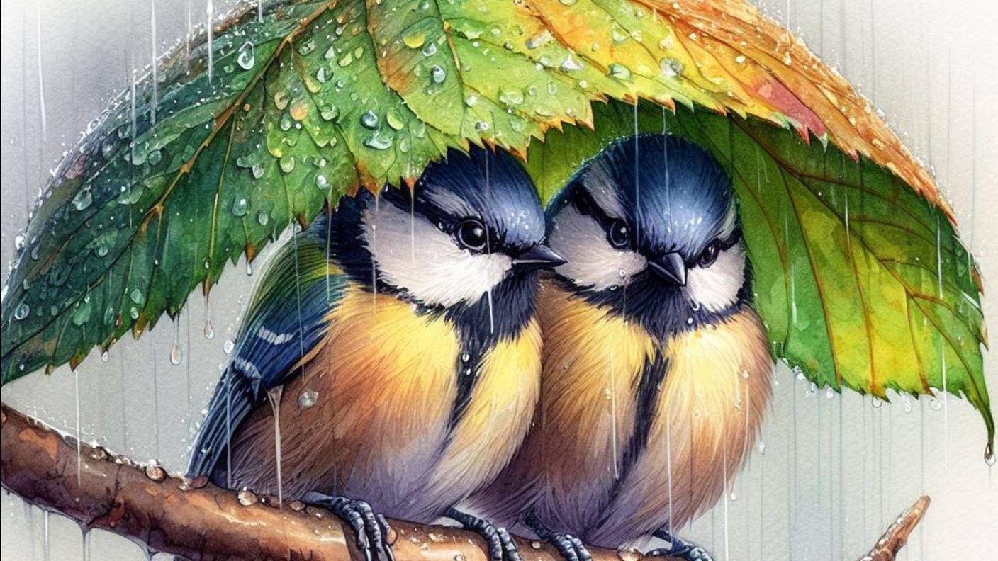Дождь и Пение Птиц для Спокойствия и Умиротворения смотреть онлайн