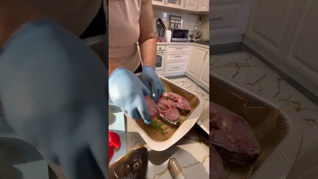 Очень вкусная рыба с овощами 💛для самых любимых