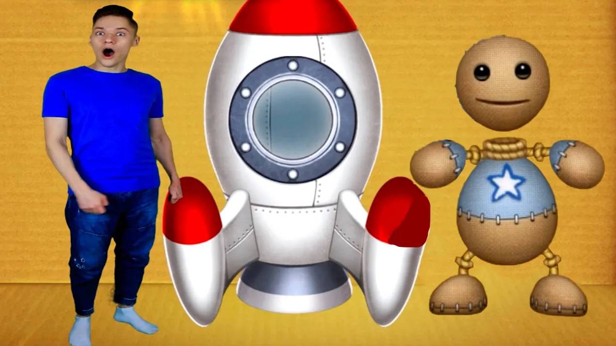 Я в Игре Kick the Buddy в Реальной Жизни №4 На Ракете в Космос ...