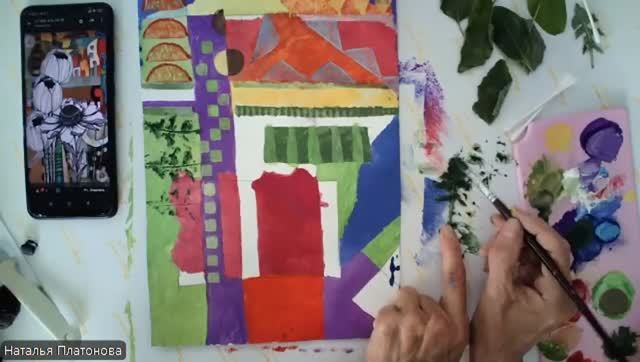 Графические цветы на абстрактном фоне (ч1) - ФОН смотреть онлайн