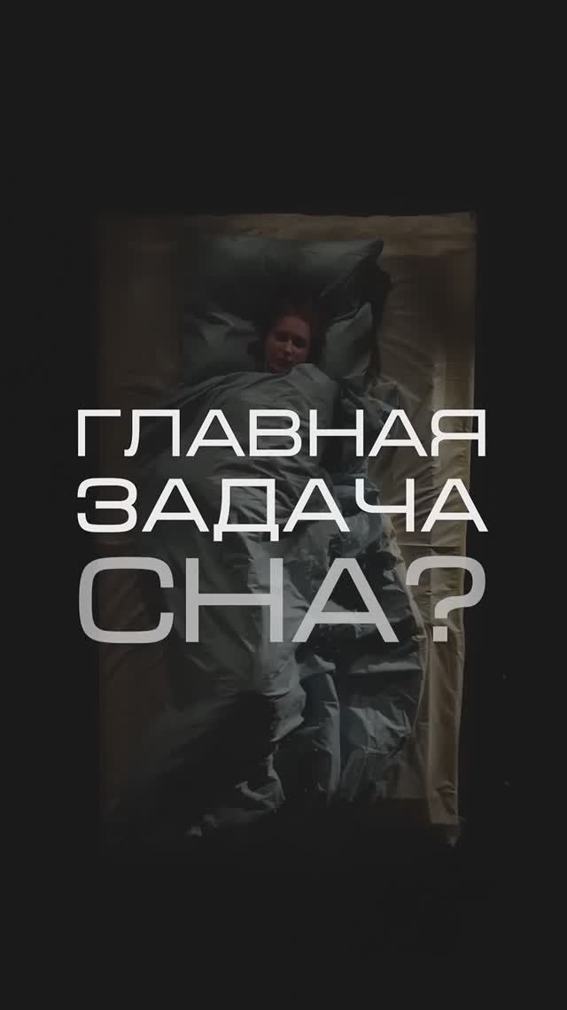 «Какая главная задача сна