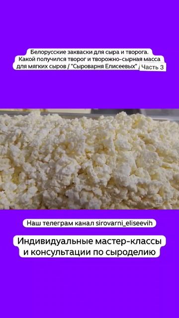 Белорусские закваски для сыра и творога. Какой получился творог и творожно-сырная масса / Часть 3 смотреть онлайн