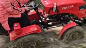 Лайтовые покатушки Минитрактор TZR T15 и Уаз Патриот