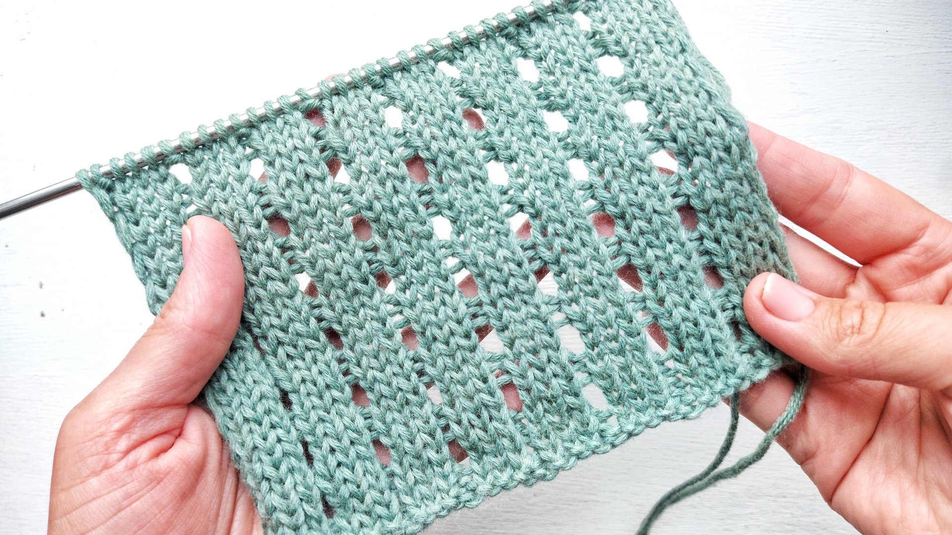 Стильный лаконичный ажур / Простой узор для вязания джемпера, сарафана смотреть онлайн