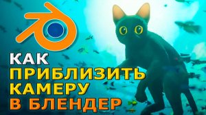 Как приблизить камеру в блендере