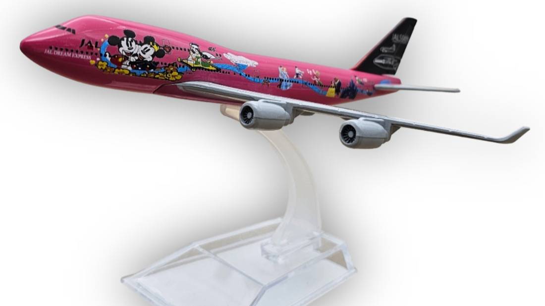 Модель самолета Boeing 747 Japan Airlines Disney Dream Express 