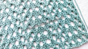 Простой узор как сетка для вязания  ажурных изделий