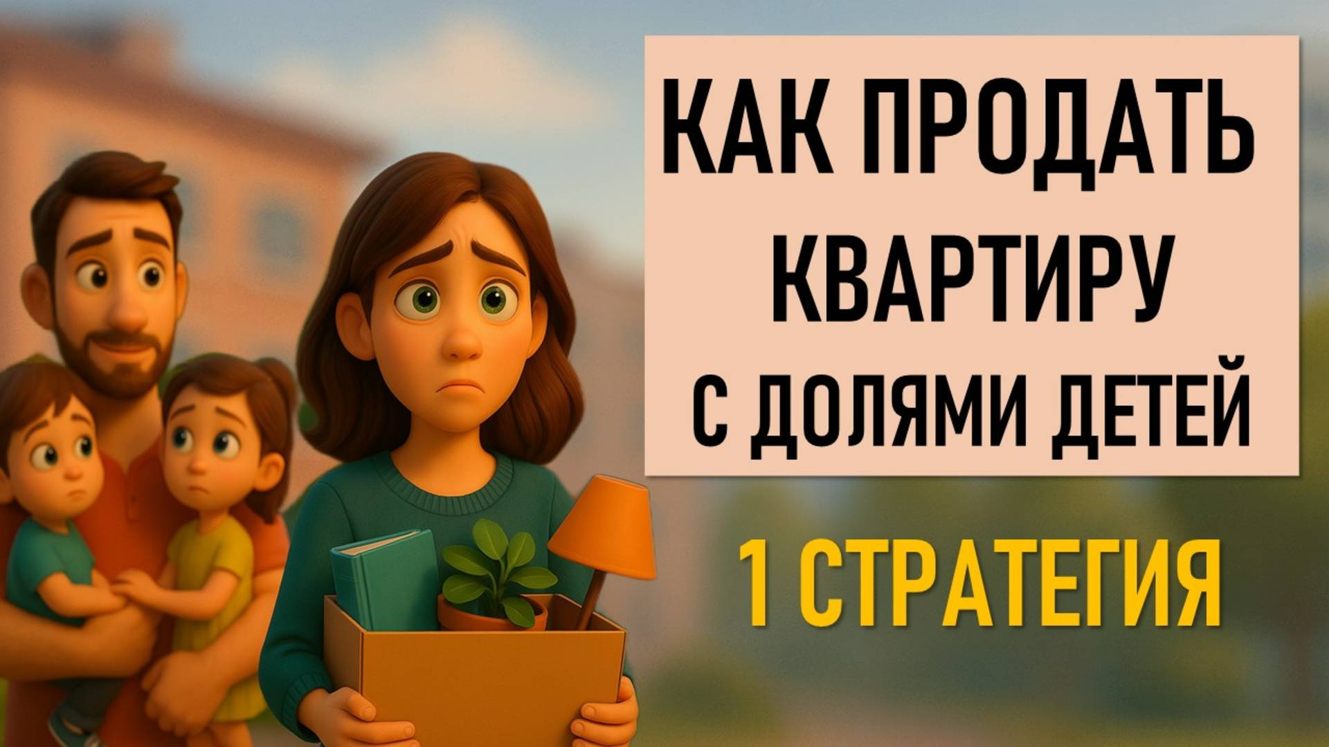 Пошаговый план продажи квартиры с детскими долями | 1 часть