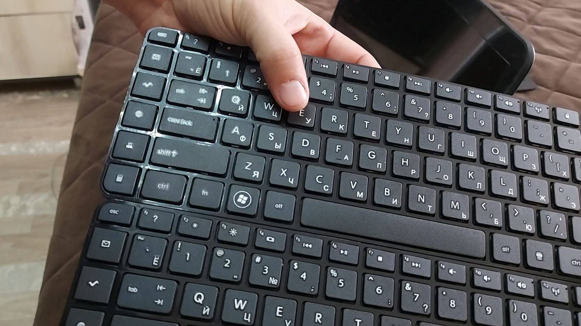 Как заменить клавиатуру на ноутбуке HP Pavilion dv6 и какую выбрать клавиатуру. смотреть онлайн