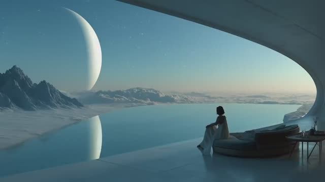 Stand by blue Relaxing Sci Fi Space Ambient Music смотреть онлайн