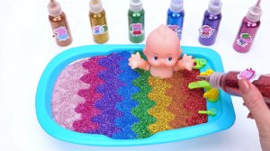 Пупс и ванна. Первые мультфильмы для малышей. Яркие игрушки. Фокусы и волшебство. Звуки. Асмр