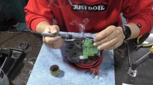 Ремонт платы и замена мотора пылесоса BOSCH