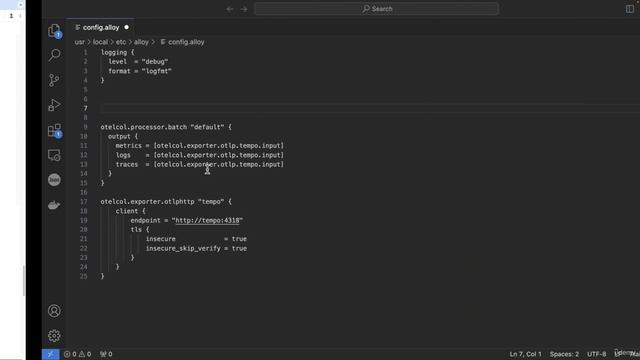 005 Configuring Grafana Alloy To Forward Traces To Grafana Tempo