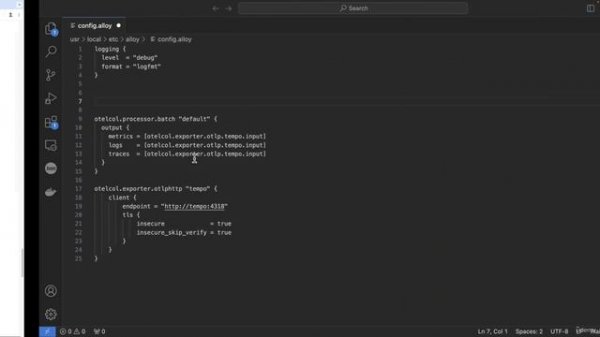 005 Configuring Grafana Alloy to Forward Traces to Grafana Tempo