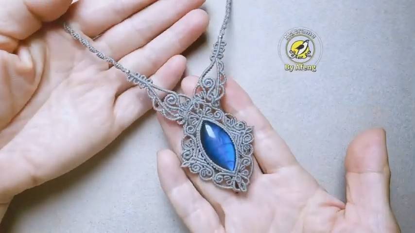 Macrame by Afeng： 2025-06｜Macrame Tutorial｜ Macrame Necklace ｜会一点的Afeng｜ Original Design｜ смотреть онлайн