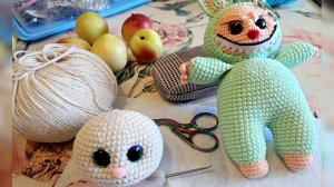 Вяжем крючком и Лабубу🥰 Голова ( часть первая.)