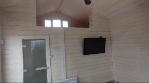 Дом баня из бруса 4000*6000