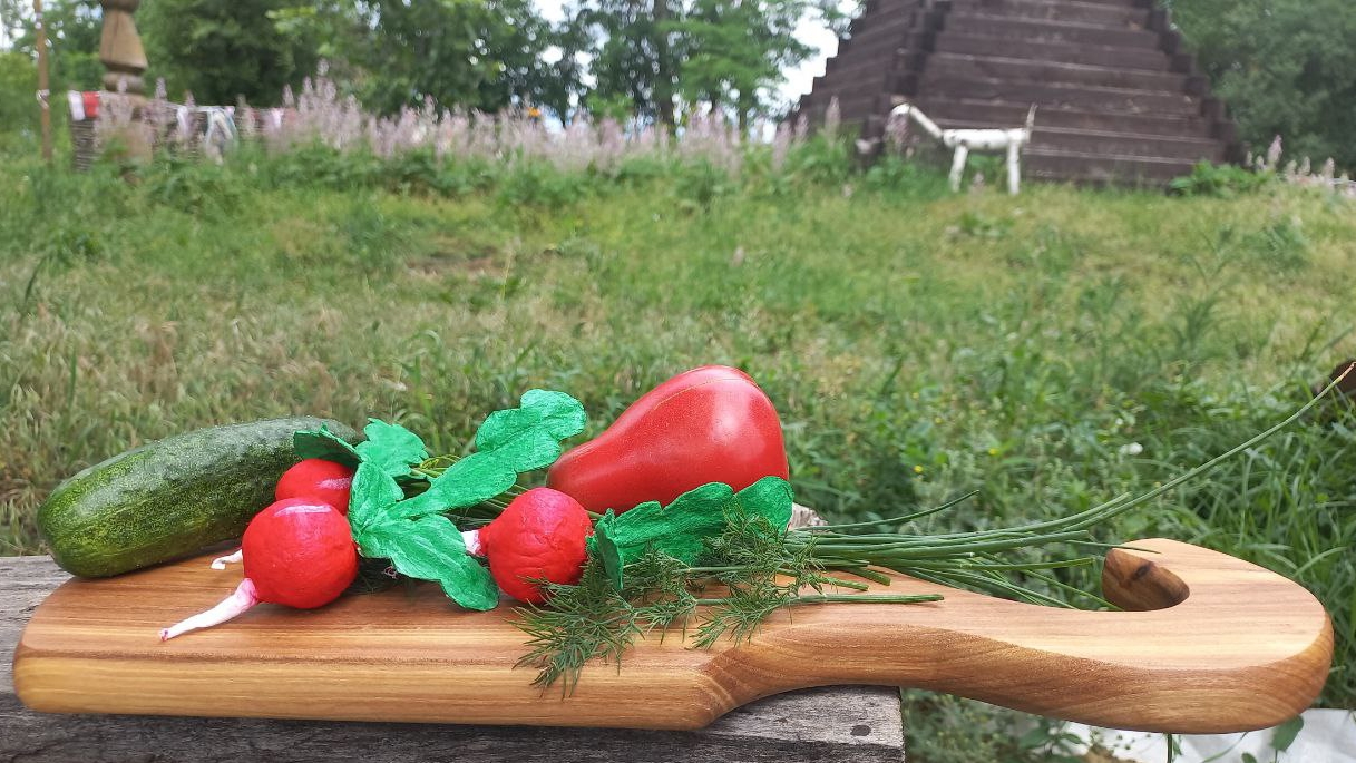 Редис из ваты.