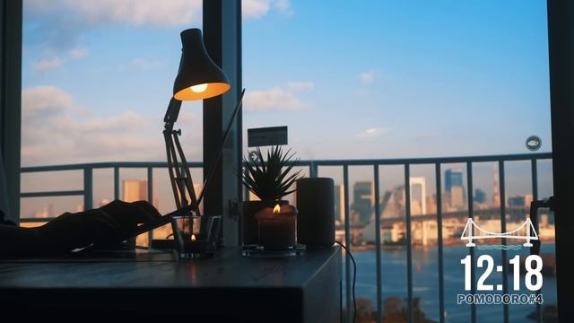 Учись со мной 3,5 часа 🌅📚 — атмосферная версия с Токийской башней на рассвете [Музыка без рекламы] смотреть онлайн