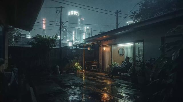 Midnight Drift🔺Calm Cyberpunk Ambient for Moments That Ask Nothing of You