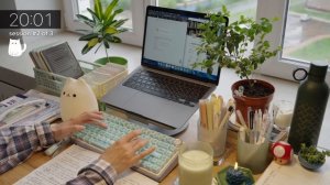 Учись со мной 3 часа 🌸📚 — спокойная музыка, весеннее уюта с таймером [Музыка без рекламы]