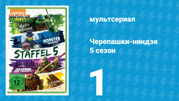 Черепашки-ниндзя 5 сезон 1 серия «Свиток Демодракона» (мультсериал, 2017)